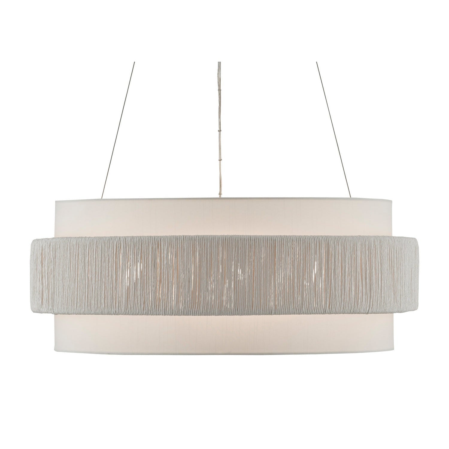 Currey and Company - 9000-0735 - Six Light Chandelier - Rousham White Chandelier - Beige/Sugar White