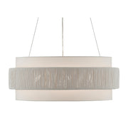 Currey and Company - 9000-0735 - Six Light Chandelier - Rousham White Chandelier - Beige/Sugar White