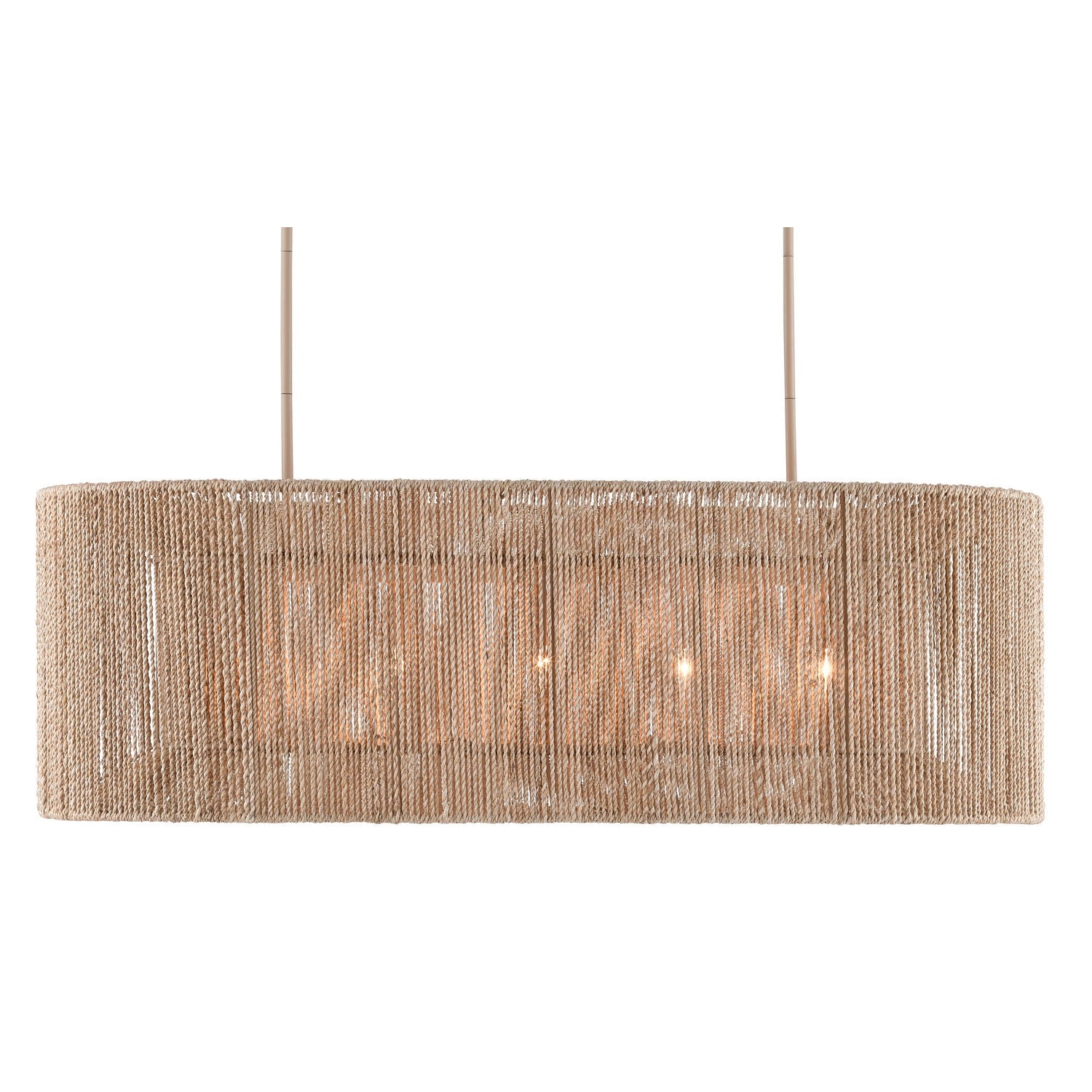 Currey and Company - 9000-0737 - Five Light Chandelier - Mereworth Collection - Natural Rope/Beige