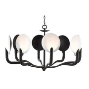 Currey and Company - 9000-0759 - Eight Light Chandelier - Tirtoff Collection - Satin Black/Sugar White