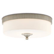 Currey and Company - 9999-0052 - LED Flush Mount - Bryce Collection - Silver Leaf