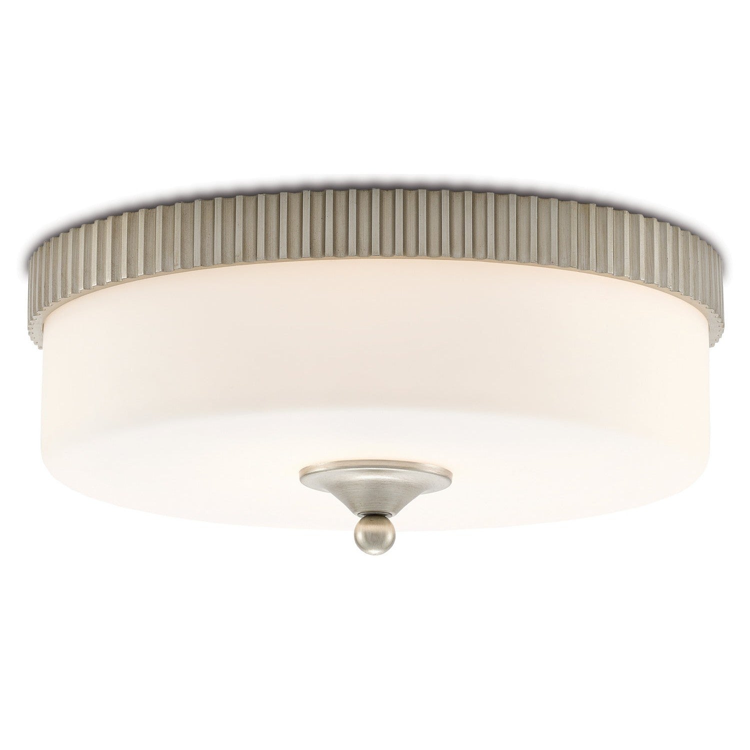 Currey and Company - 9999-0052 - LED Flush Mount - Bryce Collection - Silver Leaf