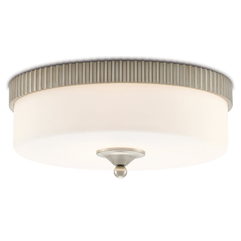 Currey and Company - 9999-0052 - LED Flush Mount - Bryce Collection - Silver Leaf