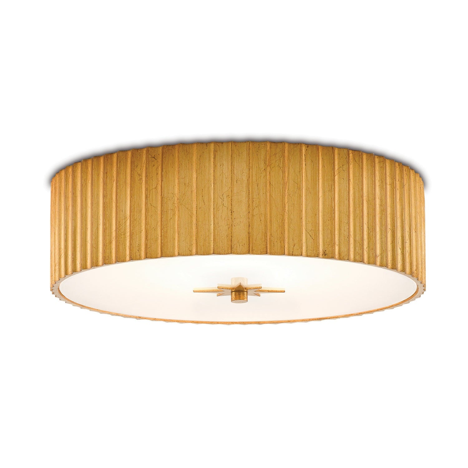 Currey and Company - 9999-0053 - LED Flush Mount - Caravel Collection - Gold Leaf