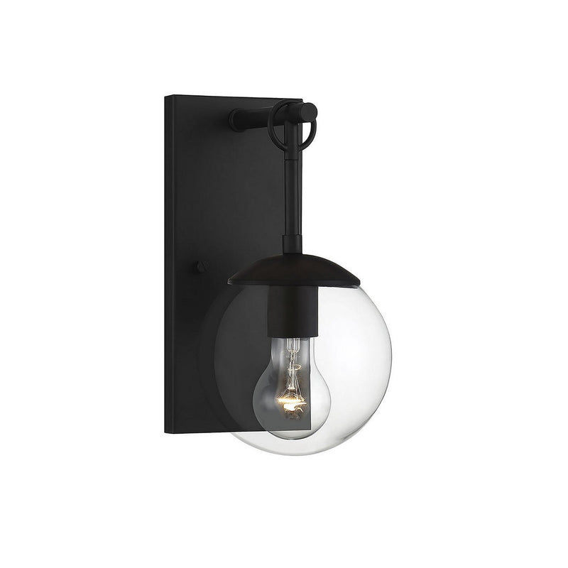 Meridian - M50029BK - One Light Outdoor Wall Sconce - Moutd - Matte Black