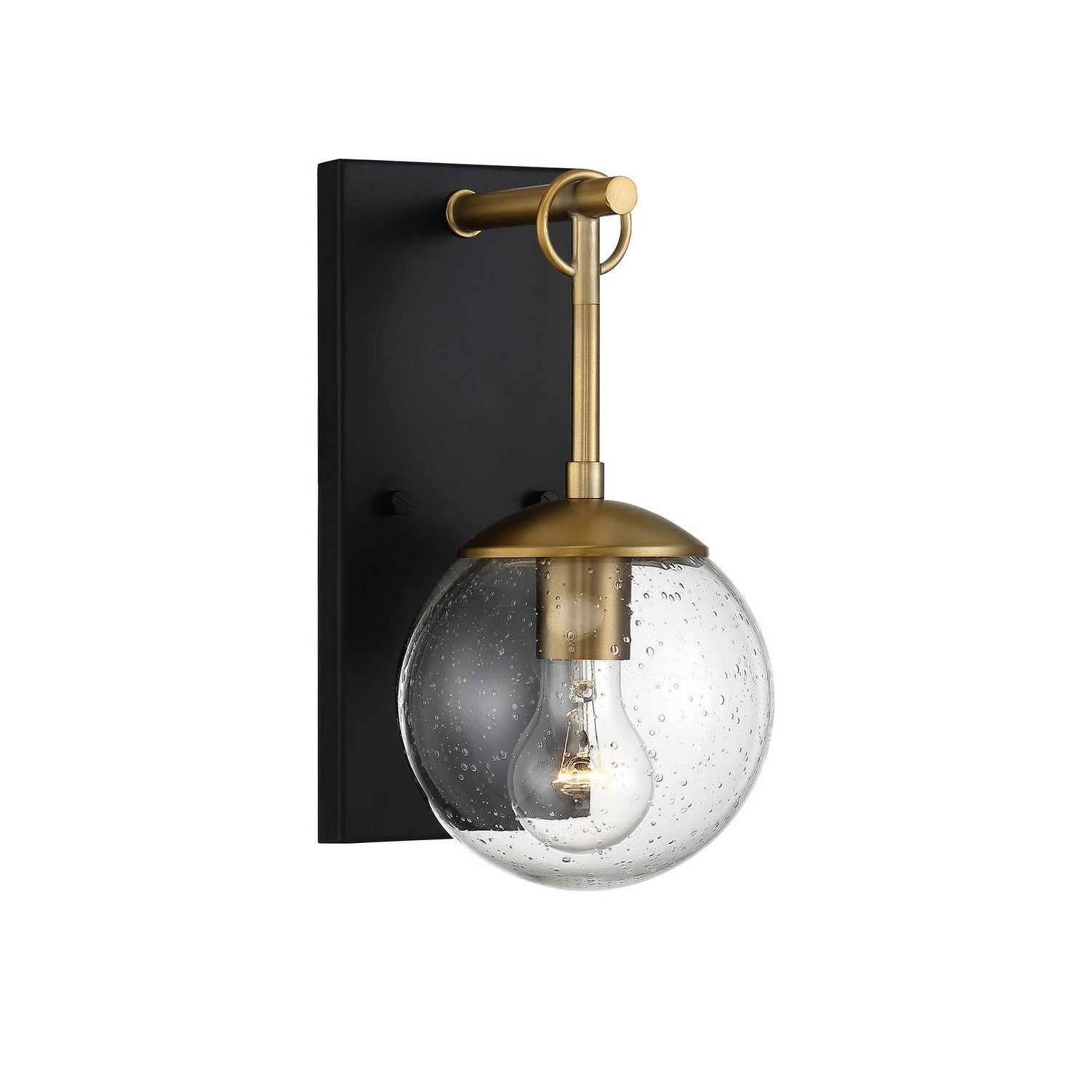 Meridian - M50029ORBNB - One Light Outdoor Wall Sconce - Moutd - Oil Rubbed Bronze with Natural Brass