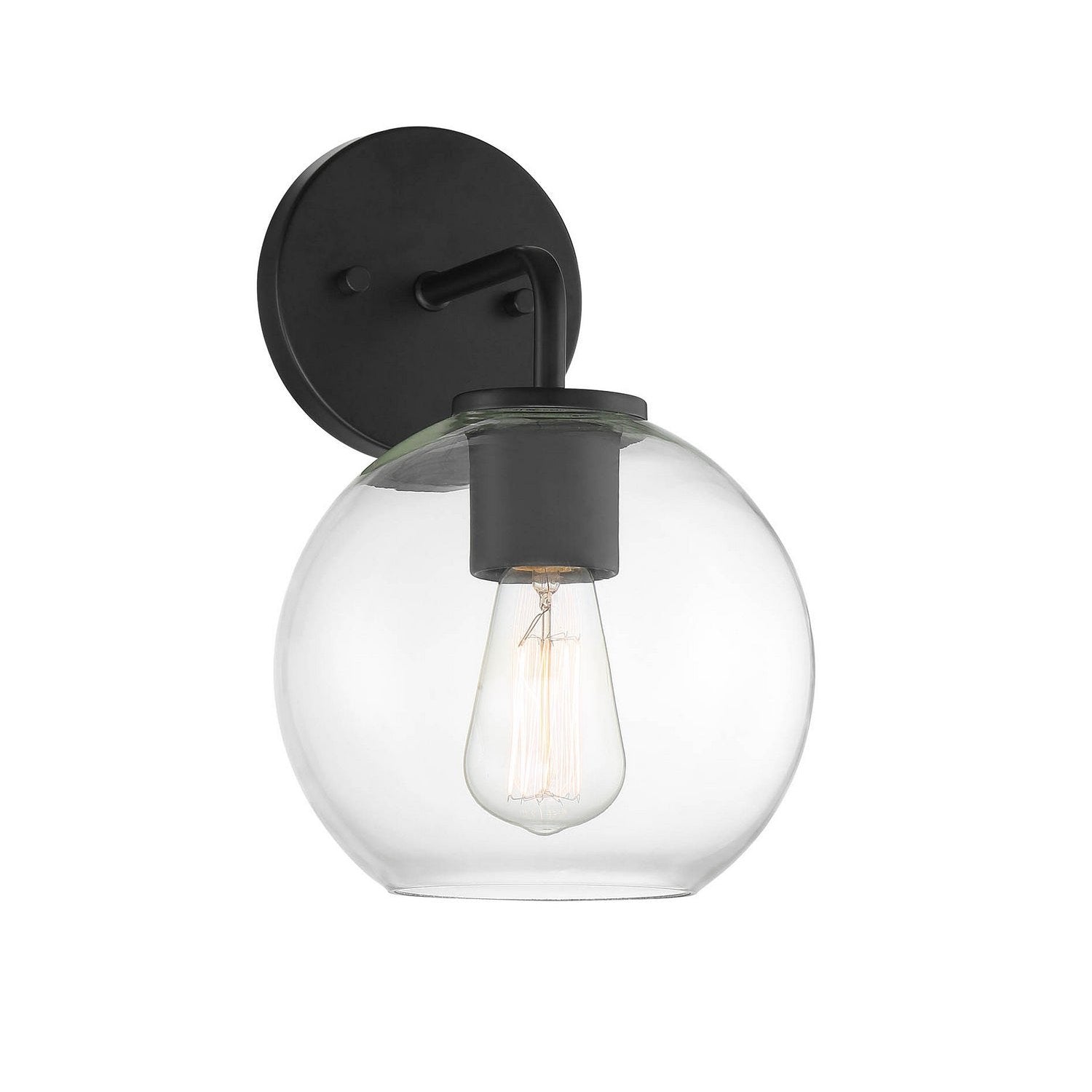 Meridian - M50044BK - One Light Outdoor Wall Sconce - Moutd - Matte Black