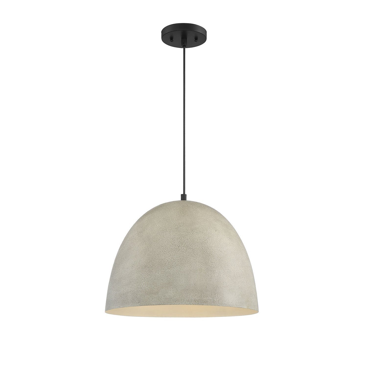 Meridian - M70093CMBK - One Light Pendant - Mpend - Concrete with Matte Black
