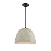 Meridian - M70093CMBK - One Light Pendant - Mpend - Concrete with Matte Black