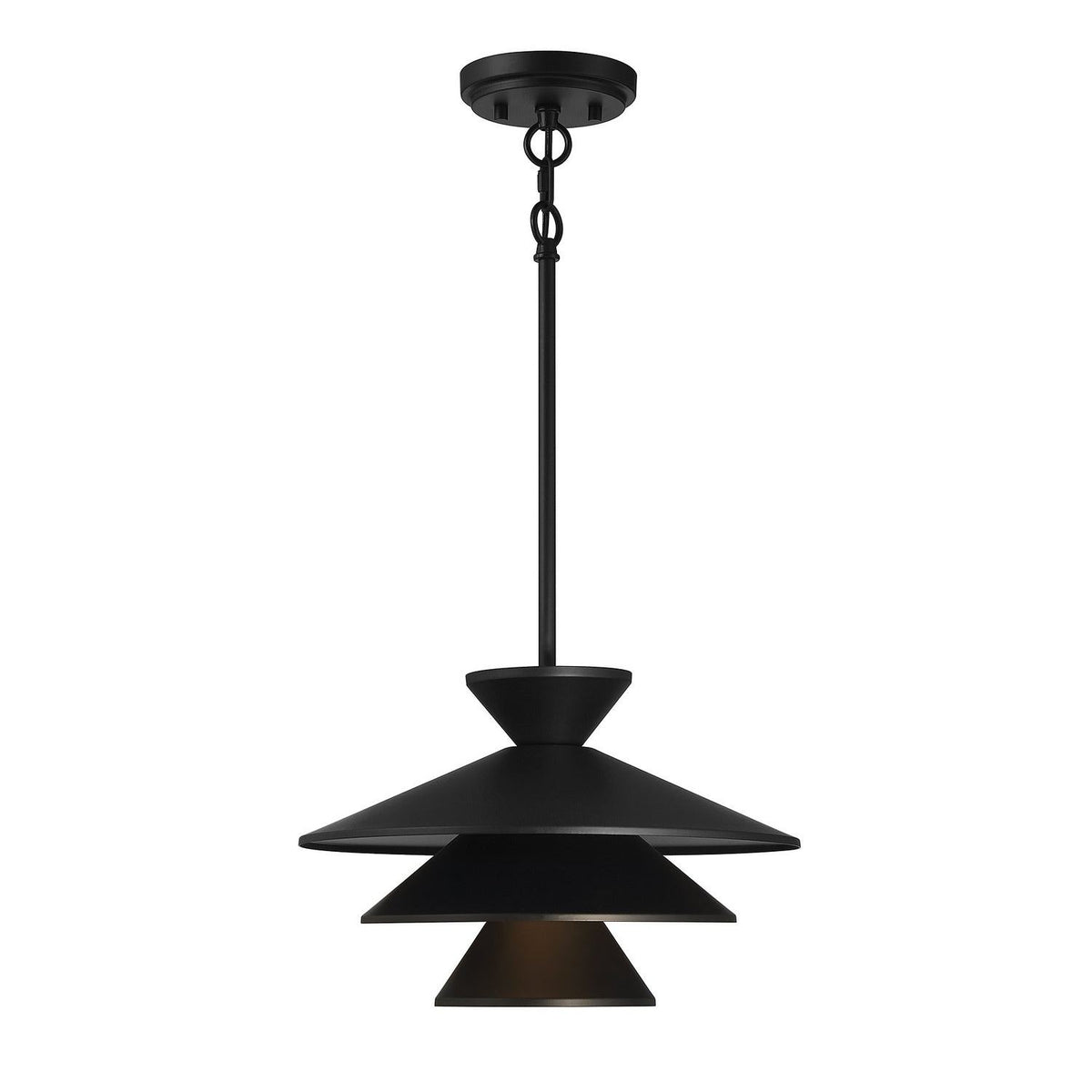 Meridian - M70096MBK - One Light Pendant - Matte Black