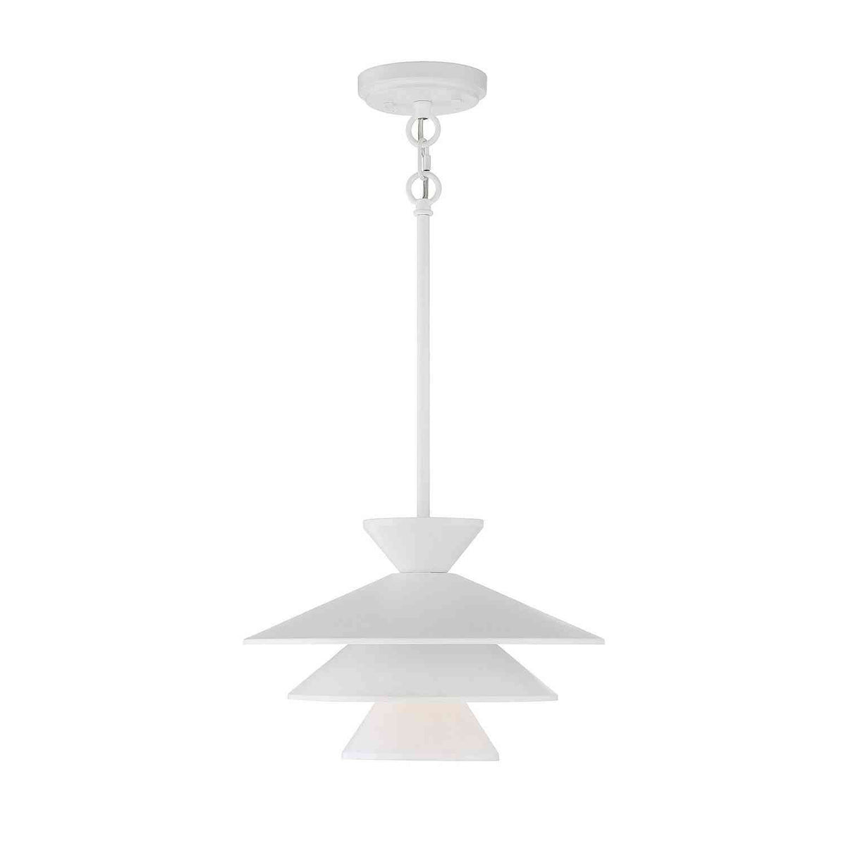 Meridian - M70096WH - One Light Pendant - White