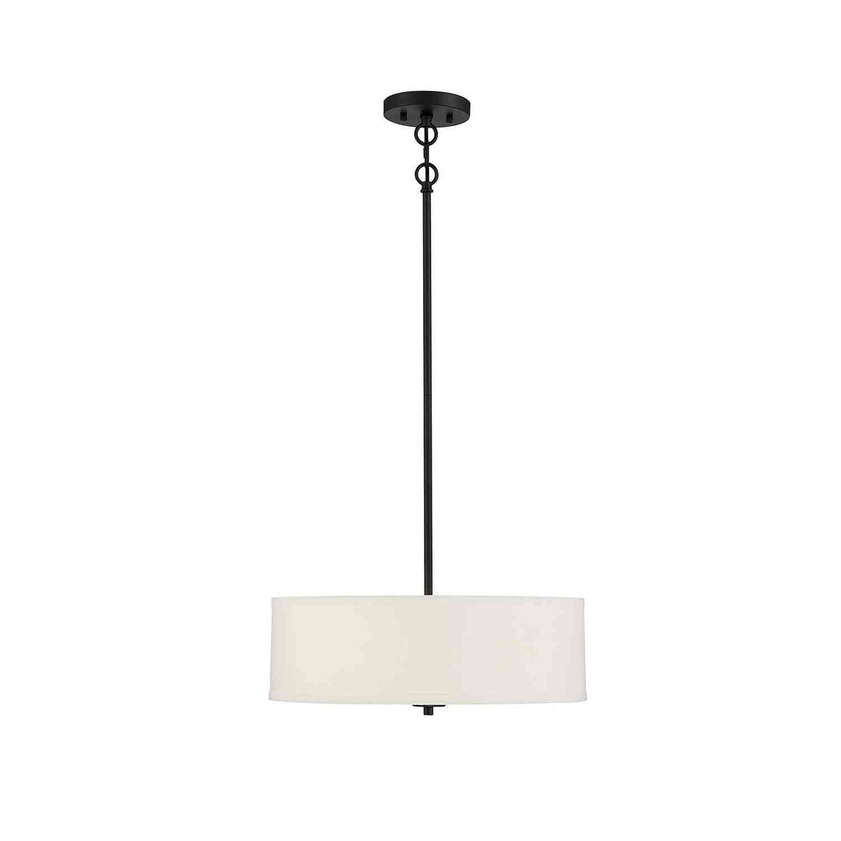 Meridian - M70109MBK - Three Light Pendant - Matte Black
