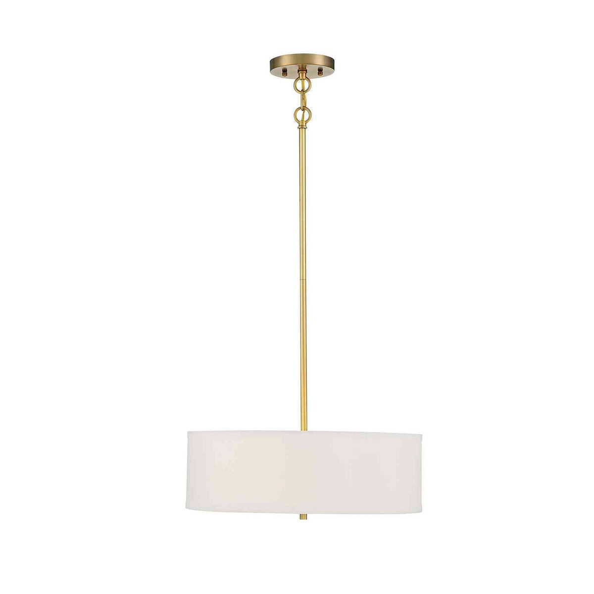 Meridian - M70109NB - Three Light Pendant - Warm Brass