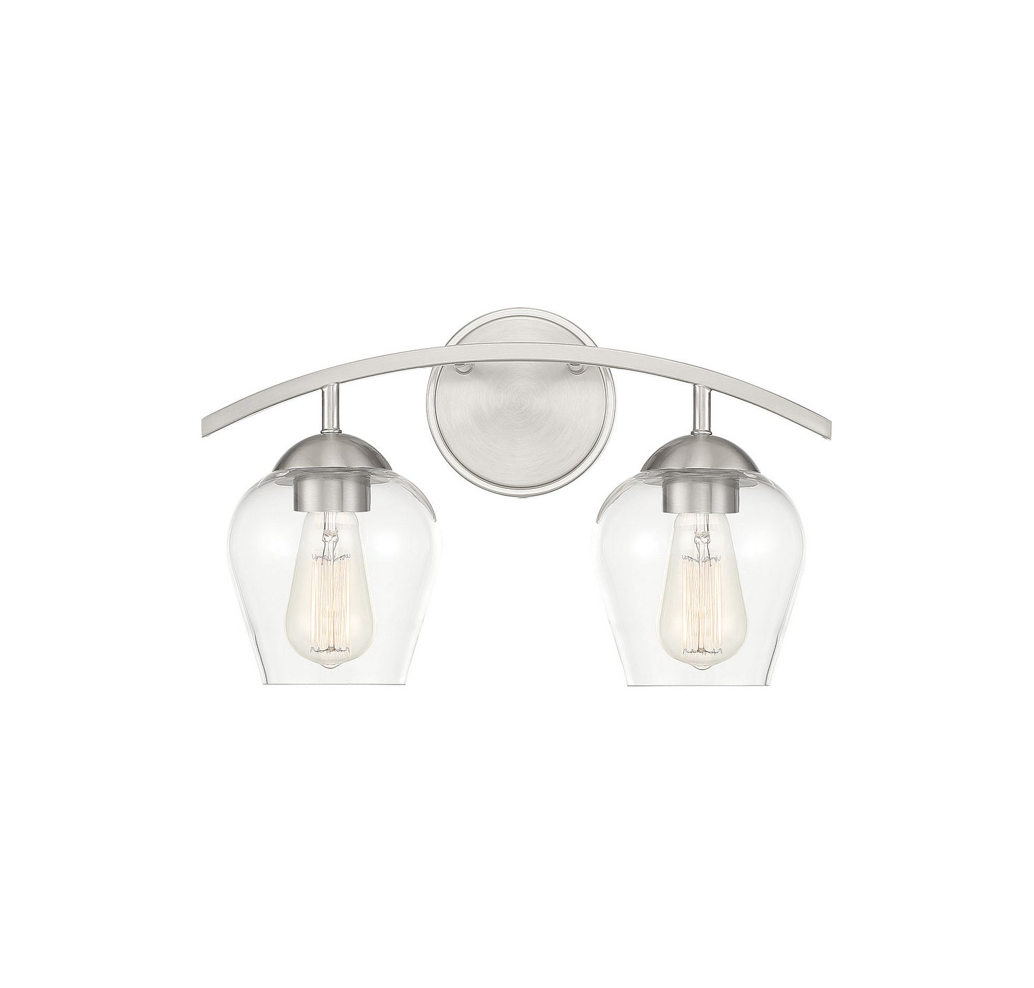 Meridian - M80031BN - Two Light Bathroom Vanity Light - Mbath - Brushed Nickel