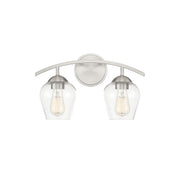 Meridian - M80031BN - Two Light Bathroom Vanity Light - Mbath - Brushed Nickel