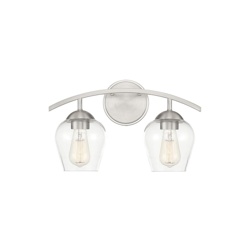 Meridian - M80031BN - Two Light Bathroom Vanity Light - Mbath - Brushed Nickel