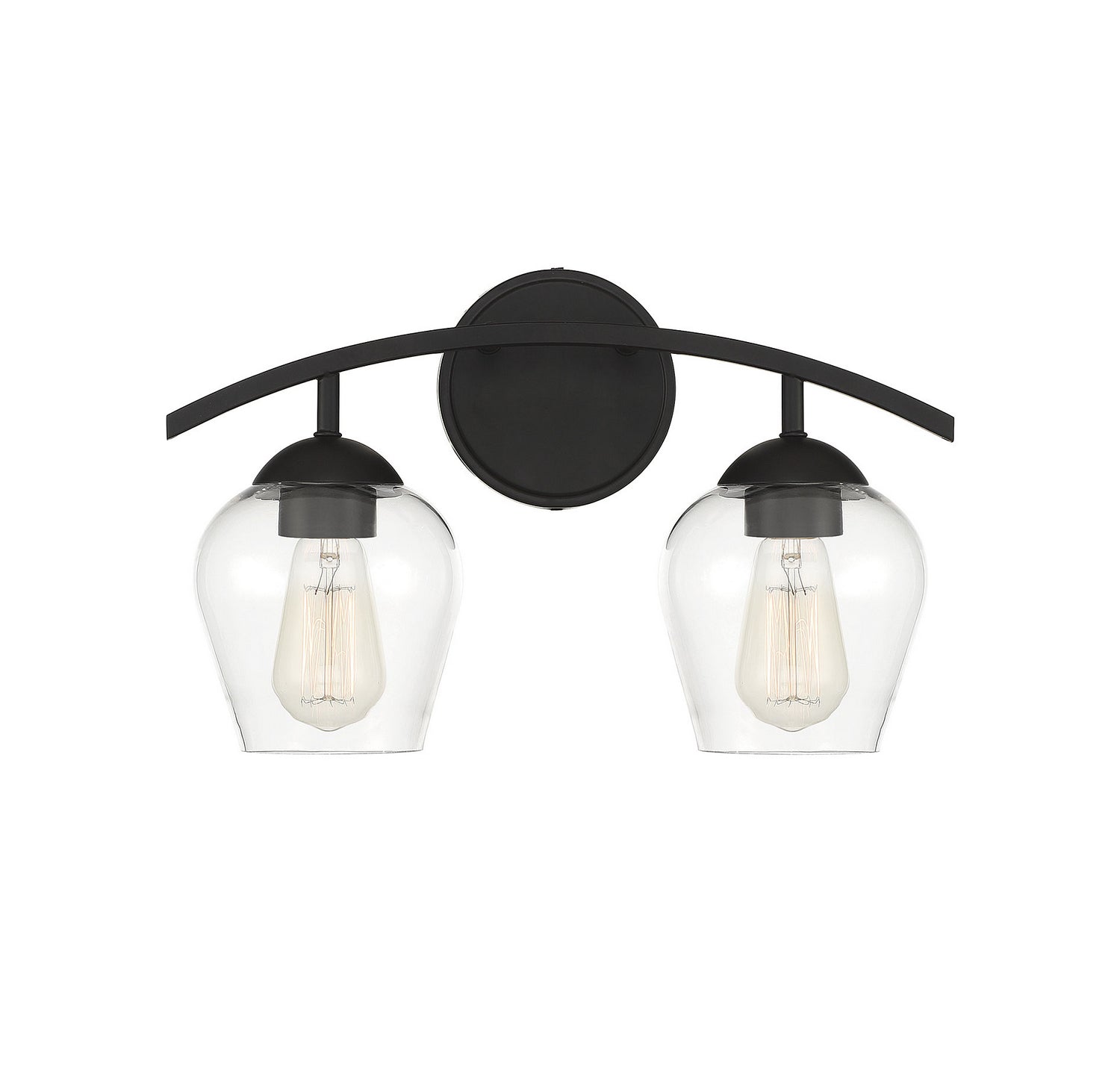 Meridian - M80031MBK - Two Light Bathroom Vanity Light - Mbath - Matte Black