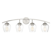 Meridian - M80033BN - Four Light Bathroom Vanity Light - Mbath - Brushed Nickel