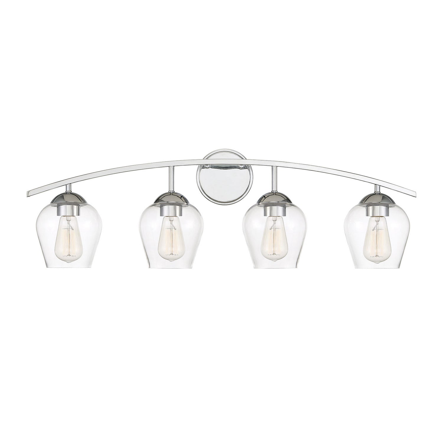 Meridian - M80033CH - Four Light Bathroom Vanity Light - Mbath - Chrome