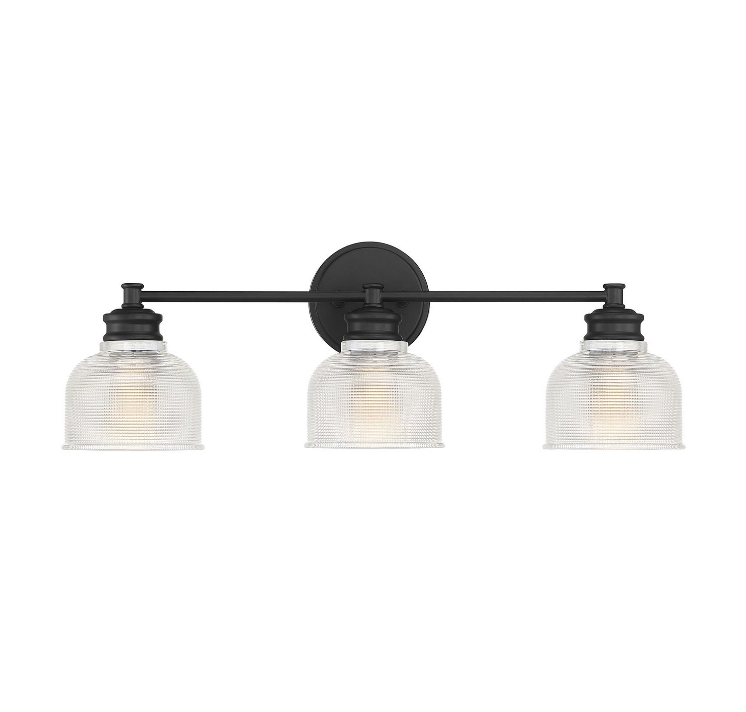 Meridian - M80035MBK - Three Light Bathroom Vanity Light - Mbath - Matte Black