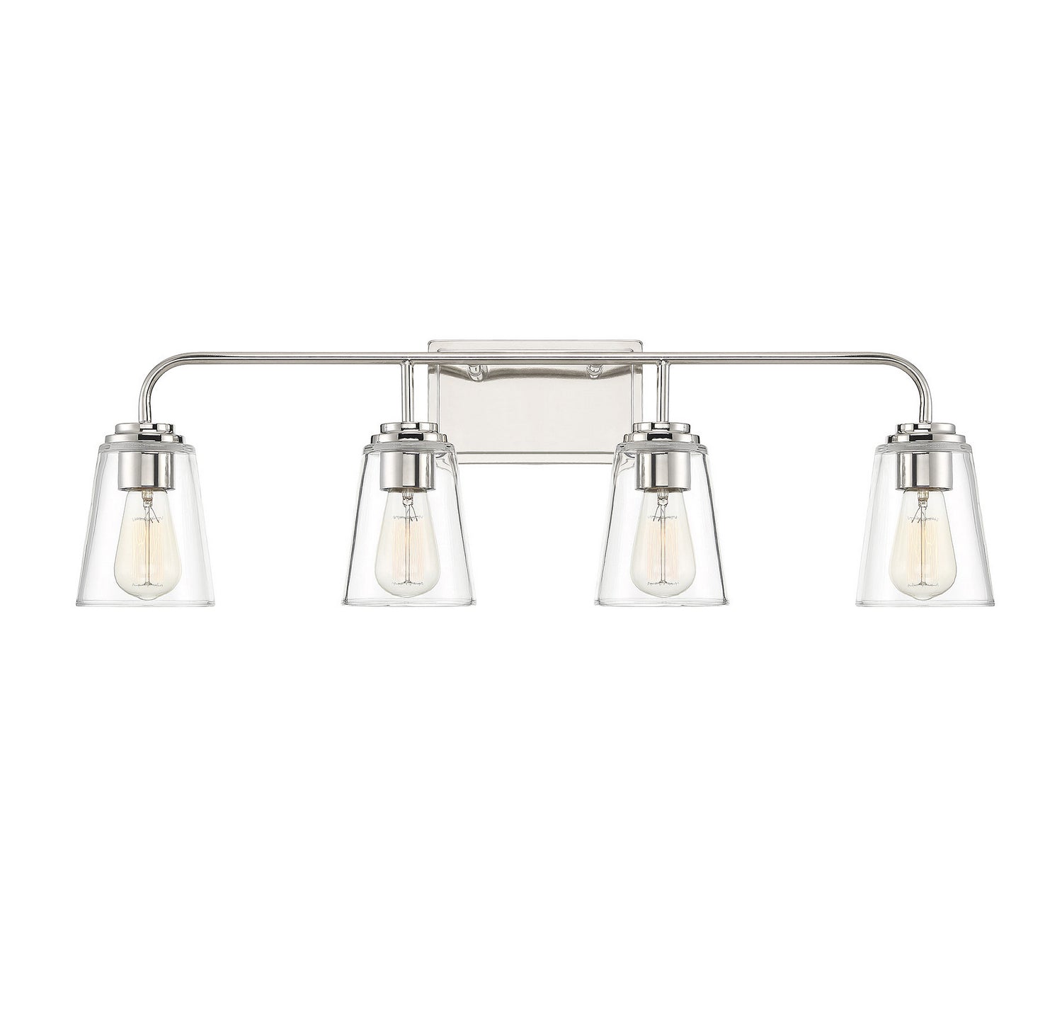 Meridian - M80045PN - Four Light Bathroom Vanity Light - Mbath - Polished Nickel