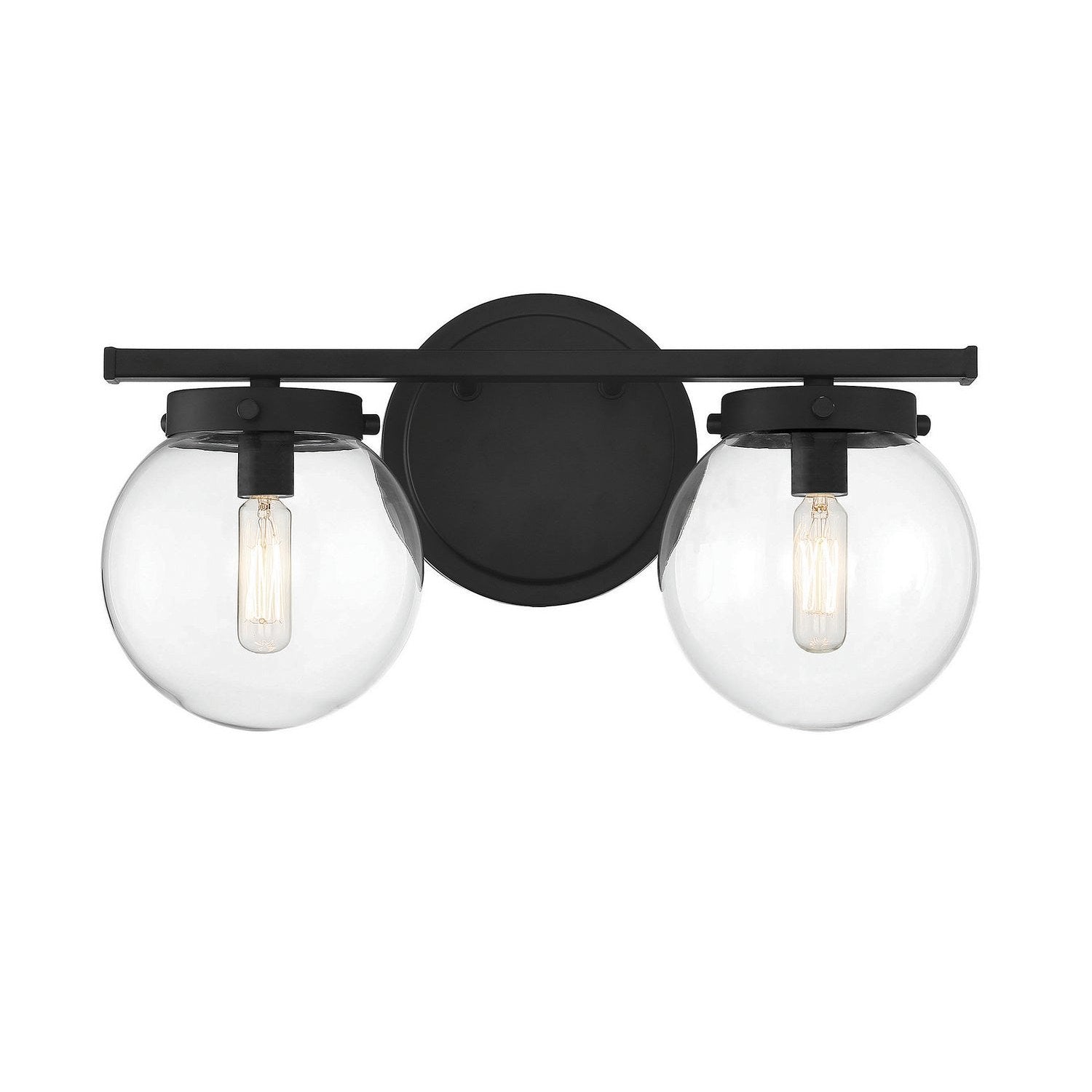 Meridian - M80046MBK - Two Light Bathroom Vanity Light - Matte Black