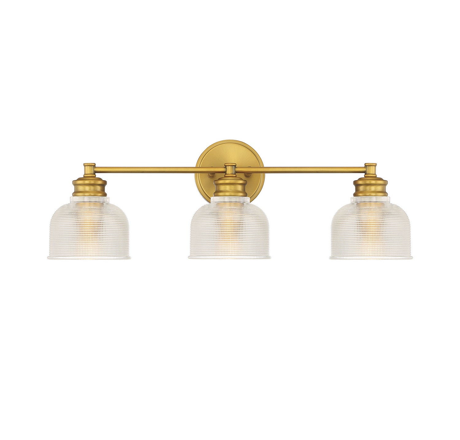Meridian - M80035NB - Three Light Bathroom Vanity Light - Mbath - Natural Brass