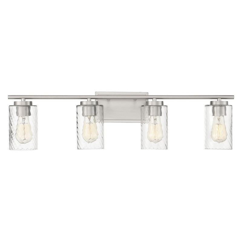 Meridian - M80039BN - Four Light Bathroom Vanity Light - Mbath - Brushed Nickel