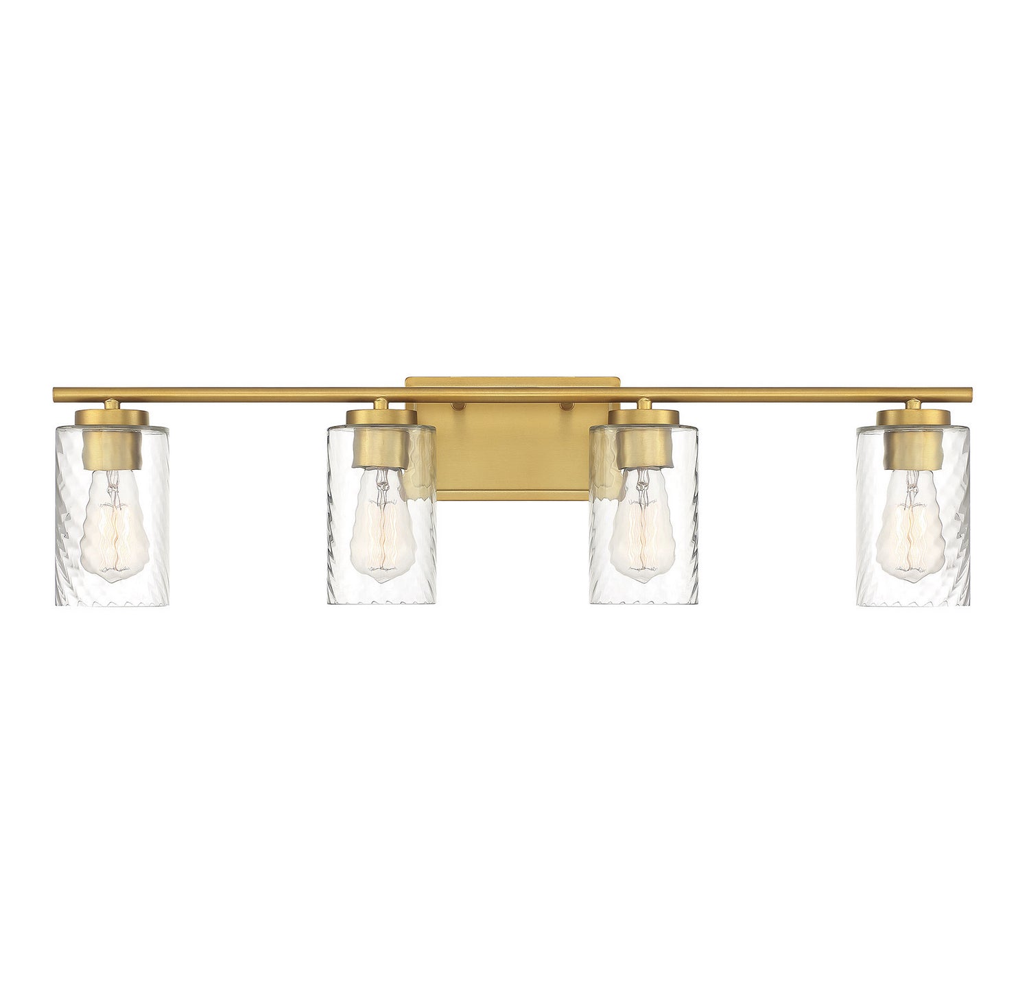 Meridian - M80039NB - Four Light Bathroom Vanity Light - Mbath - Natural Brass