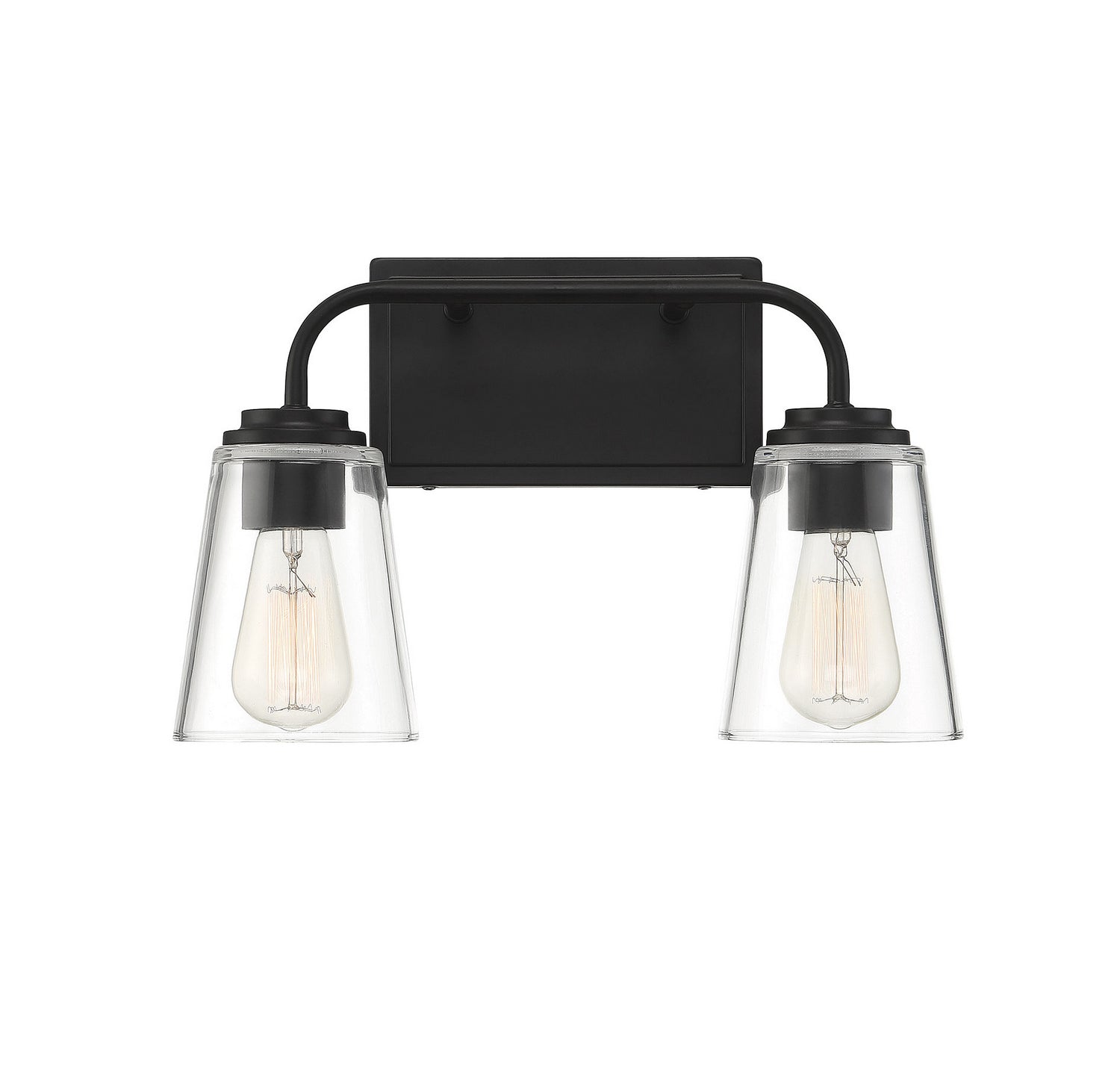 Meridian - M80043MBK - Two Light Bathroom Vanity Light - Mbath - Matte Black