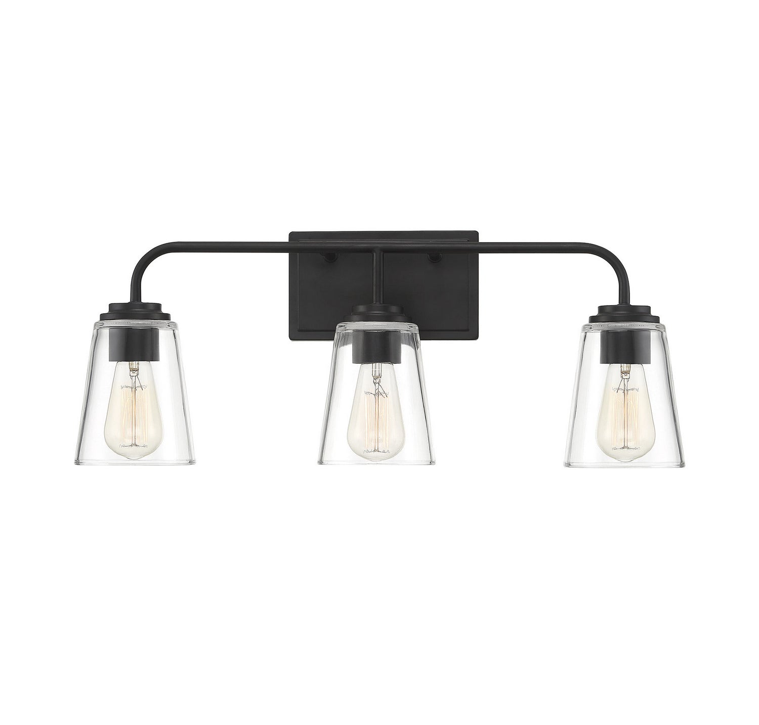 Meridian - M80044MBK - Three Light Bathroom Vanity Light - Mbath - Matte Black