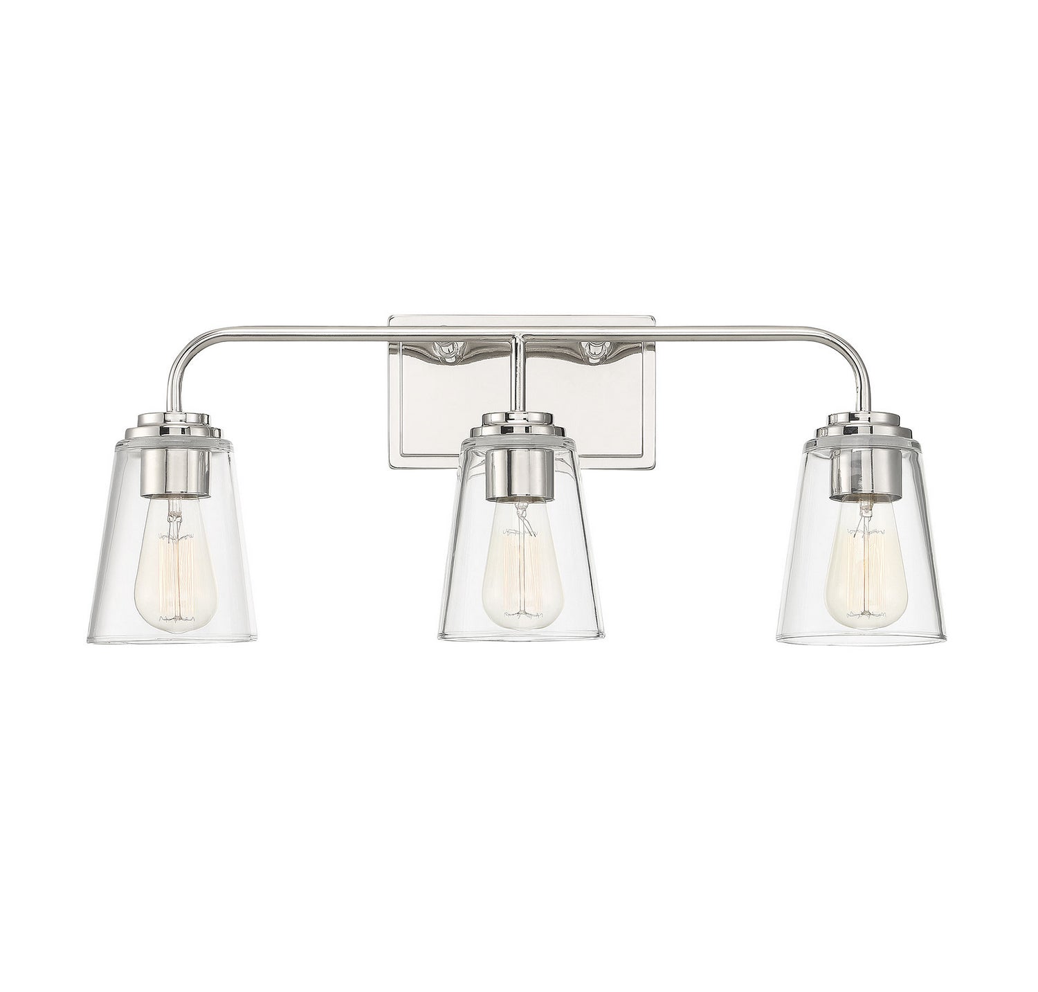 Meridian - M80044PN - Three Light Bathroom Vanity Light - Mbath - Polished Nickel