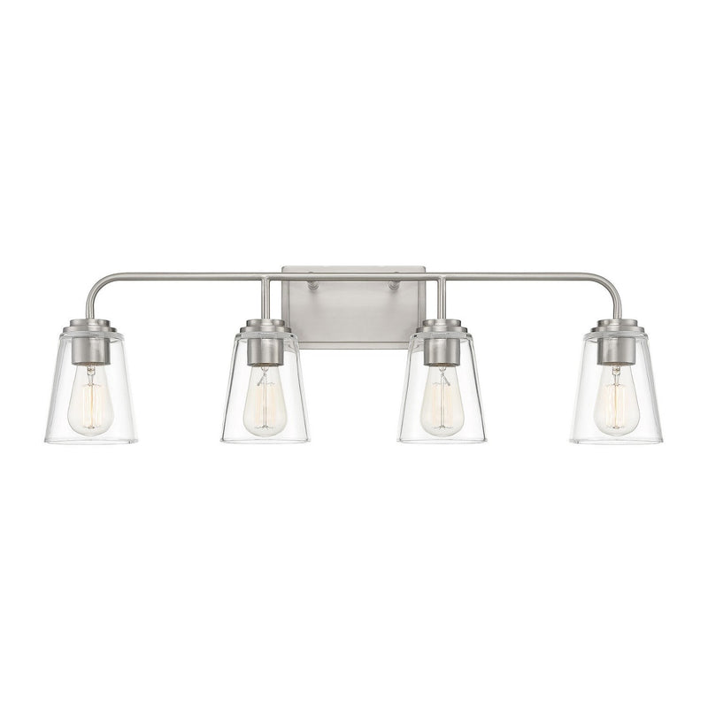 Meridian - M80045BN - Four Light Bathroom Vanity Light - Mbath - Brushed Nickel