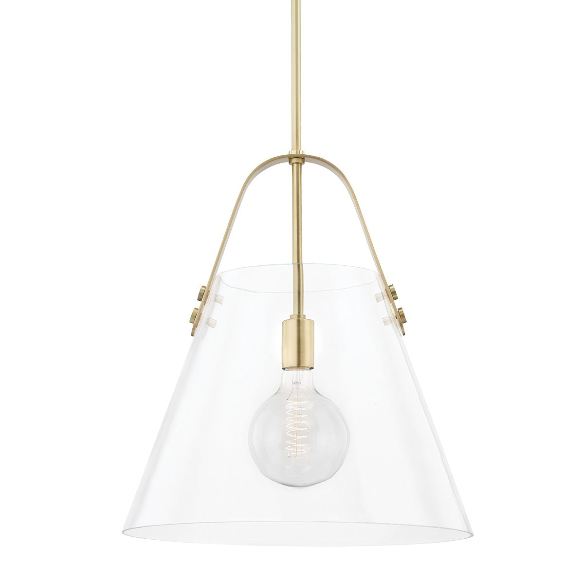 Mitzi - H162701XL-AGB - One Light Pendant - Karin - Aged Brass