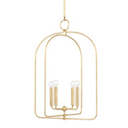 Mitzi - H512701L-GL - Four Light Pendant - Mallory - Gold Leaf