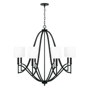 Capital Lighting - 442381MB-701 - Eight Light Chandelier - Sylvia - Matte Black