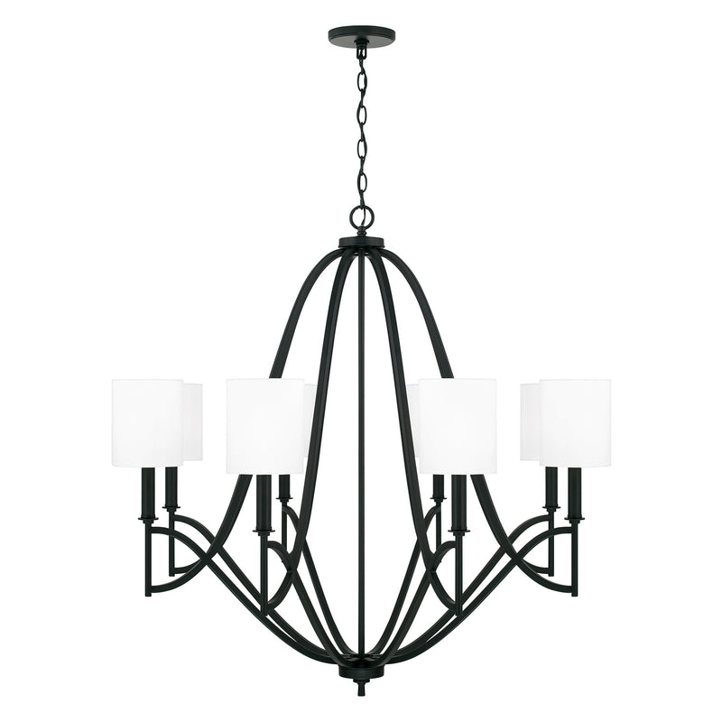 Capital Lighting - 442381MB-701 - Eight Light Chandelier - Sylvia - Matte Black