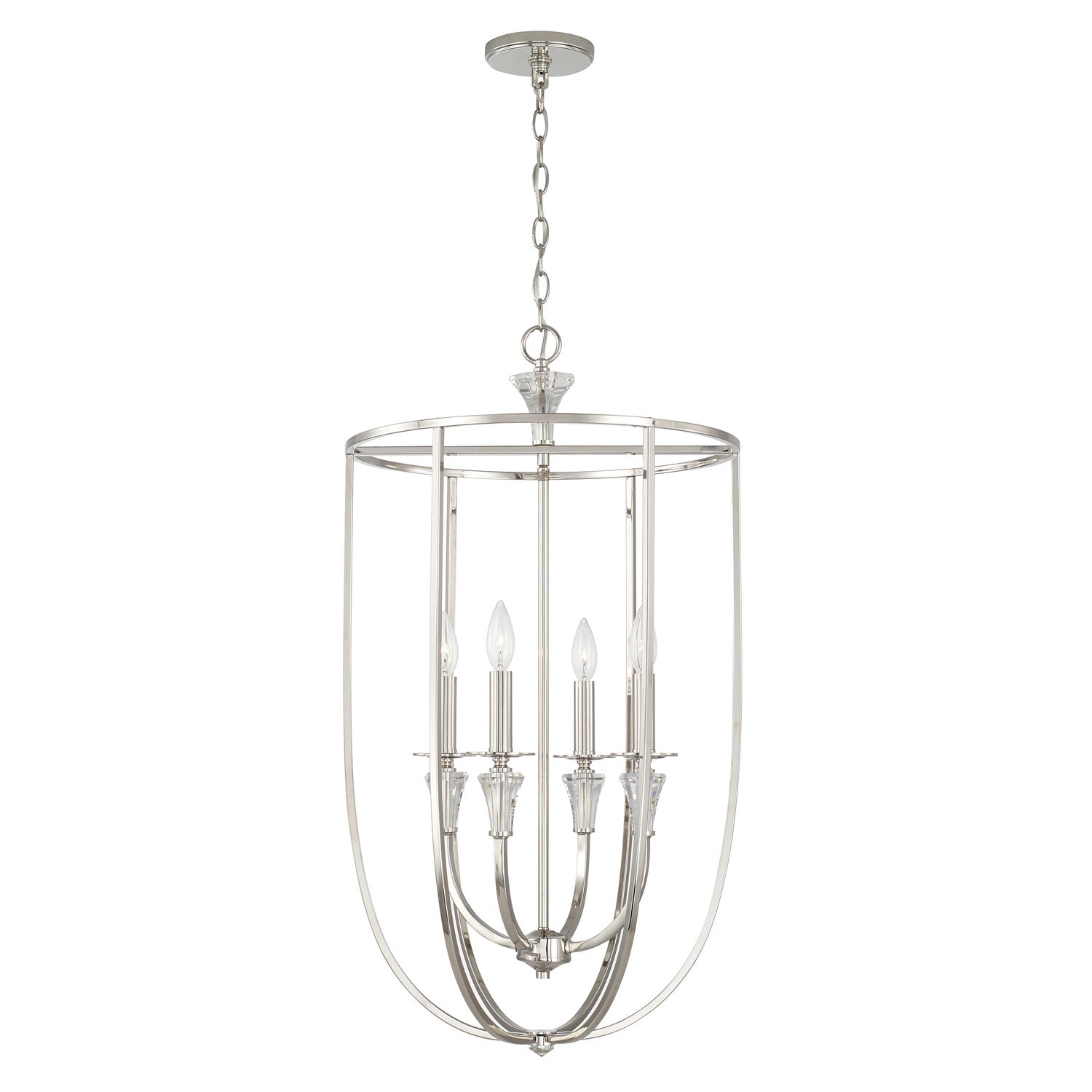 Capital Lighting - 541841PN - Four Light Foyer - Laurent - Polished Nickel