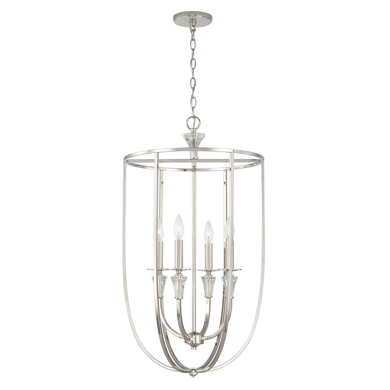 Capital Lighting - 541841PN - Four Light Foyer - Laurent - Polished Nickel