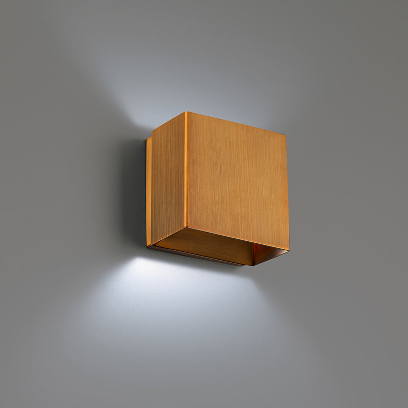 W.A.C. Lighting - WS-45105-35-AB - LED Wall Sconce - Boxi - Aged Brass