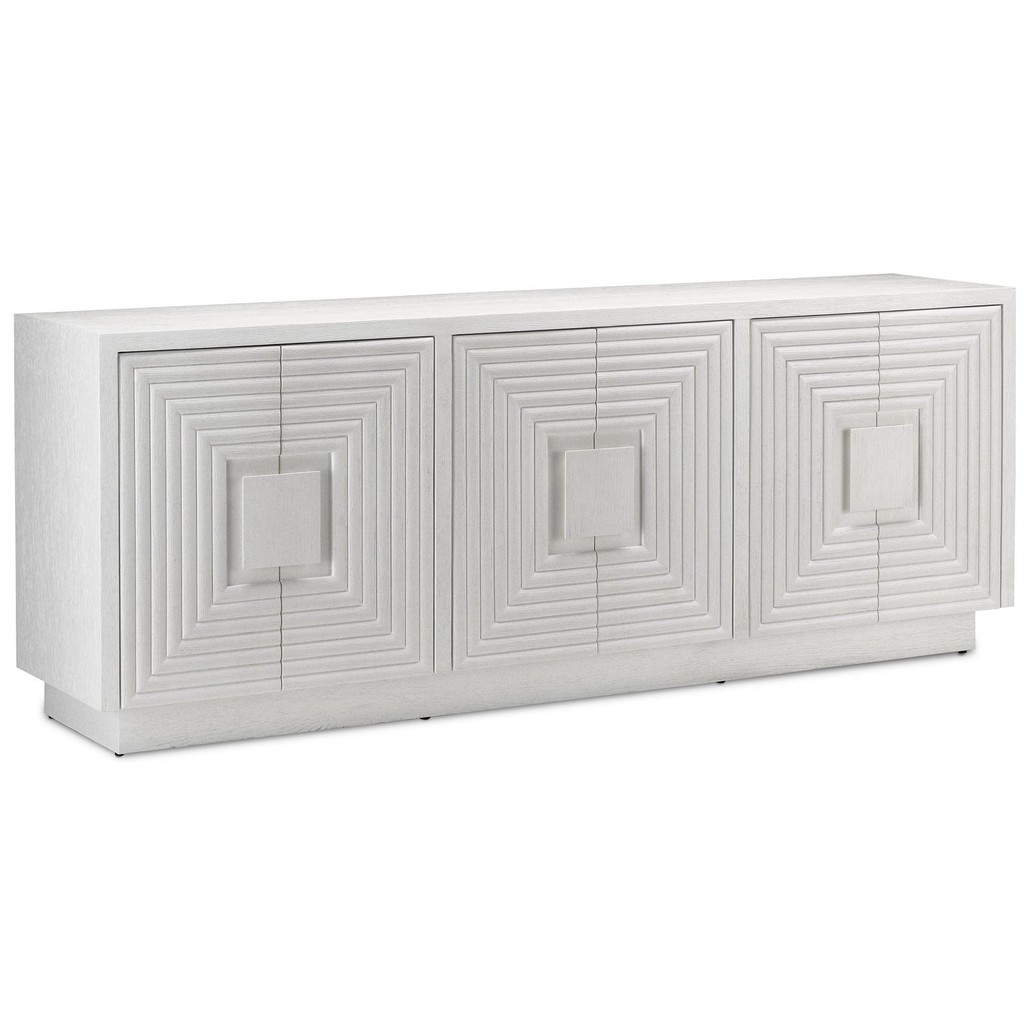 Currey and Company - 3000-0152 - Credenza - Morombe Collection - Cerused White