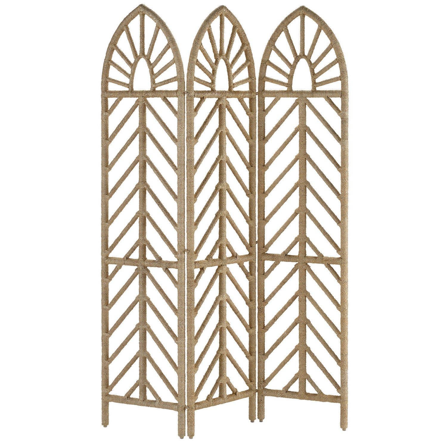 Currey and Company - 3000-0166 - Screen - Samal Rope Screen - Natural