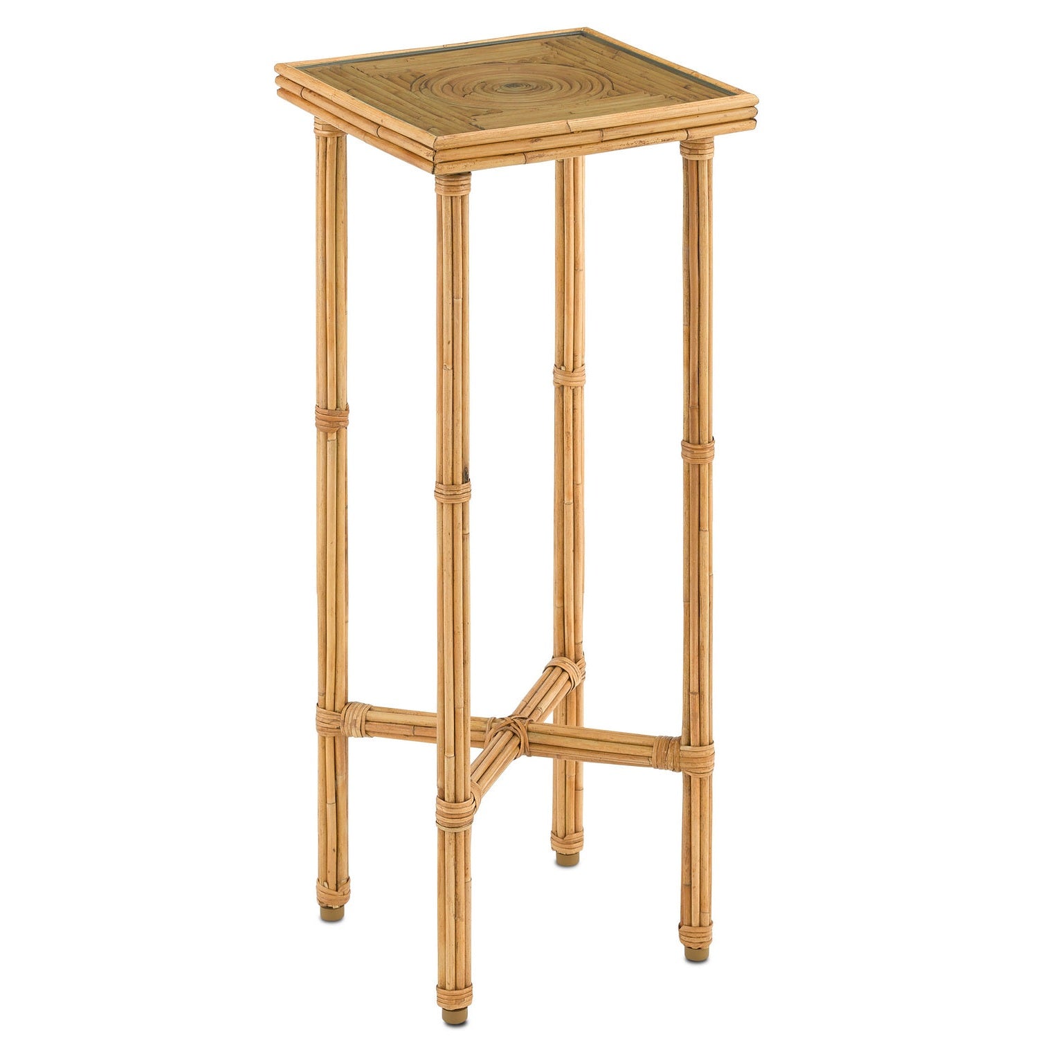 Currey and Company - 3000-0171 - Drinks Table - Silang Collection - Natural Rattan