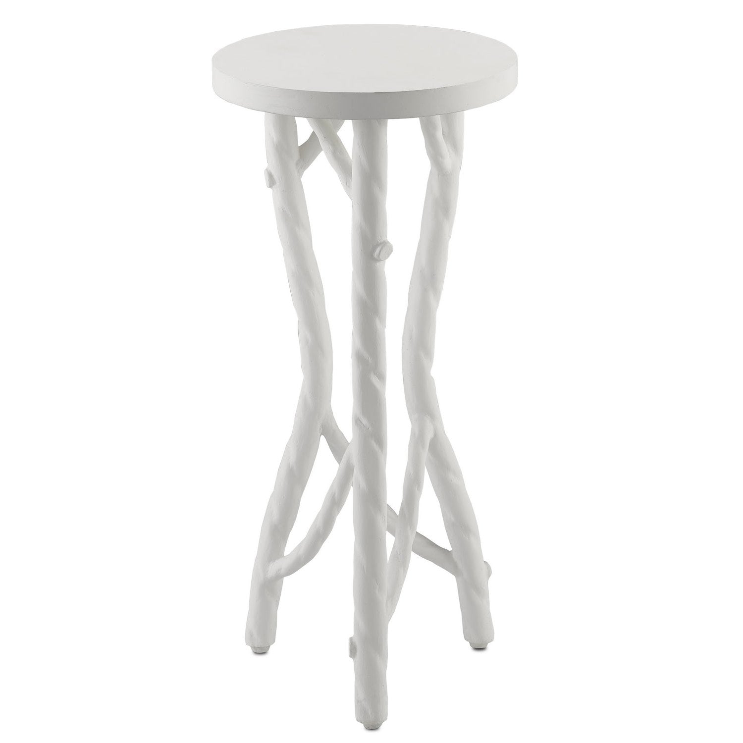 Currey and Company - 4000-0097 - Drinks Table - Acero White Drinks Table - Gesso White