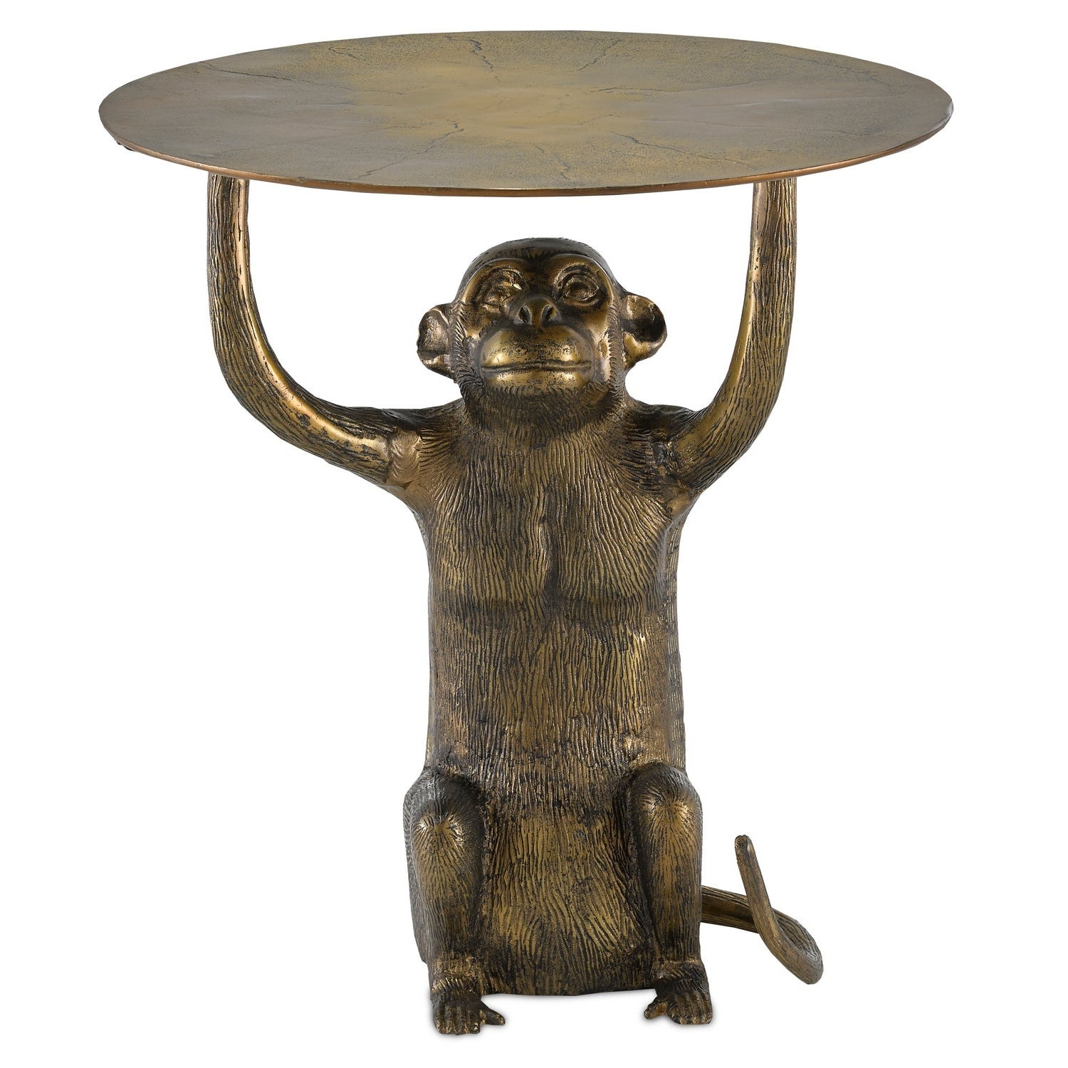 Currey and Company - 4000-0118 - Accent Table - Abu Collection - Antique Gold