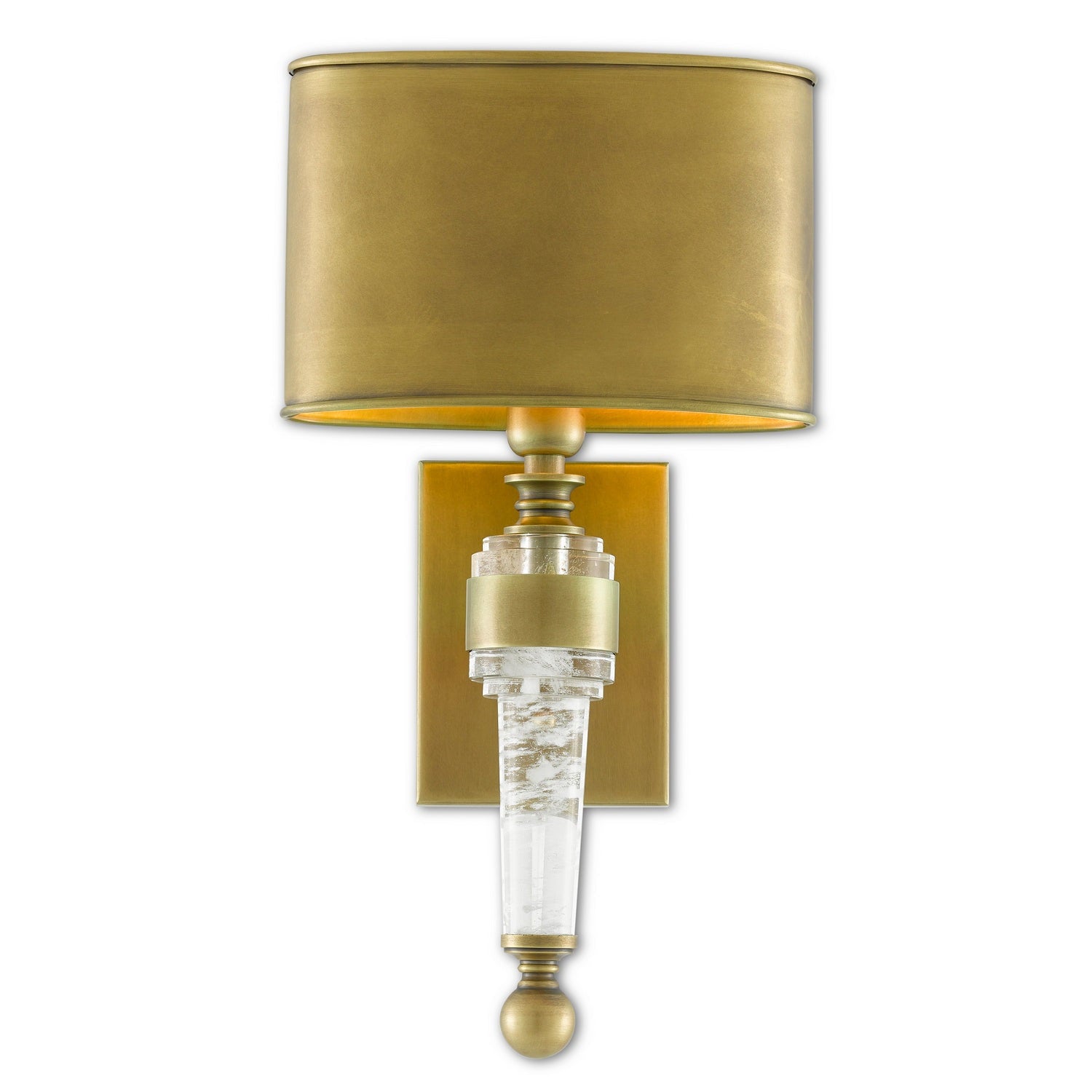 Currey and Company - 5000-0177 - One Light Wall Sconce - Lindau Brass Wall Sconce - Antique Brass