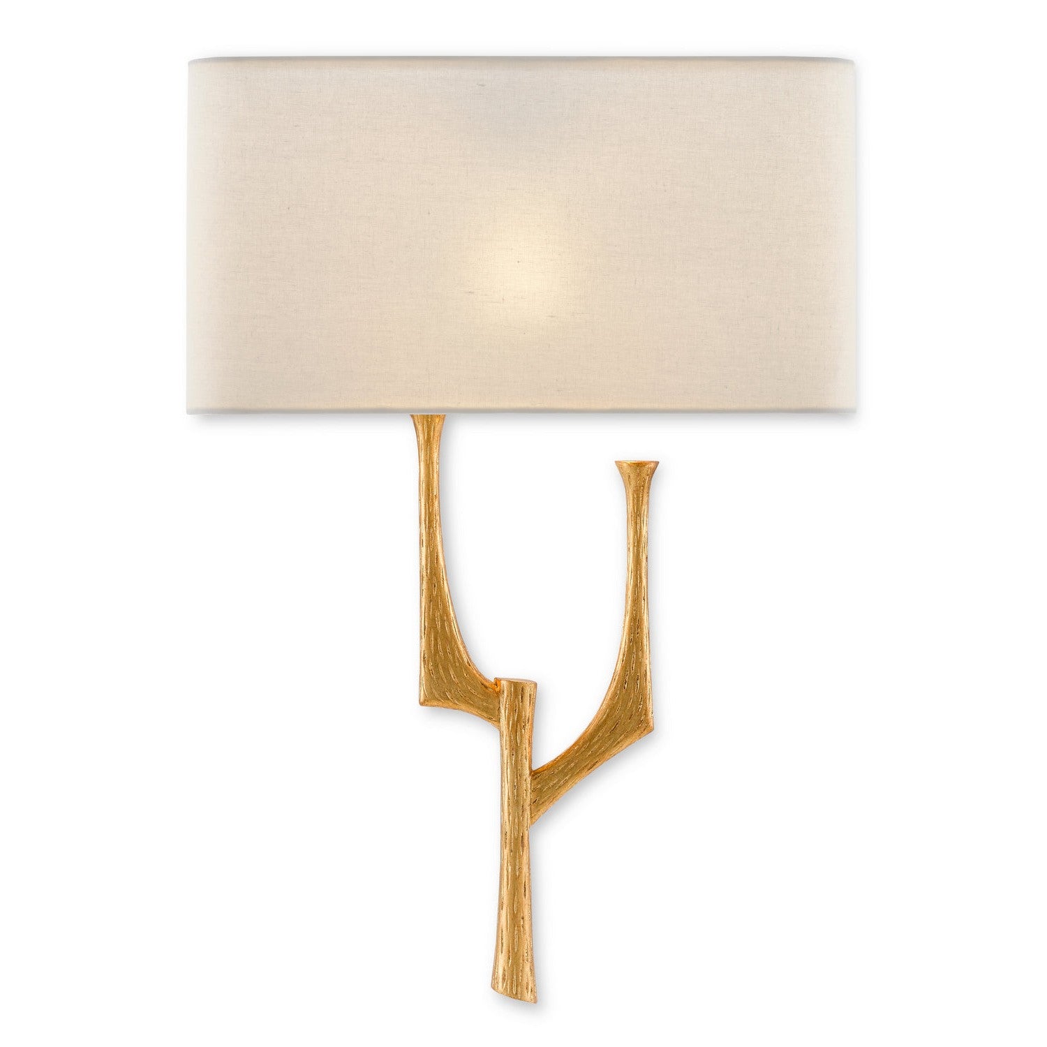 Currey and Company - 5000-0183 - One Light Wall Sconce - Bodnant Collection - Antique Gold Leaf