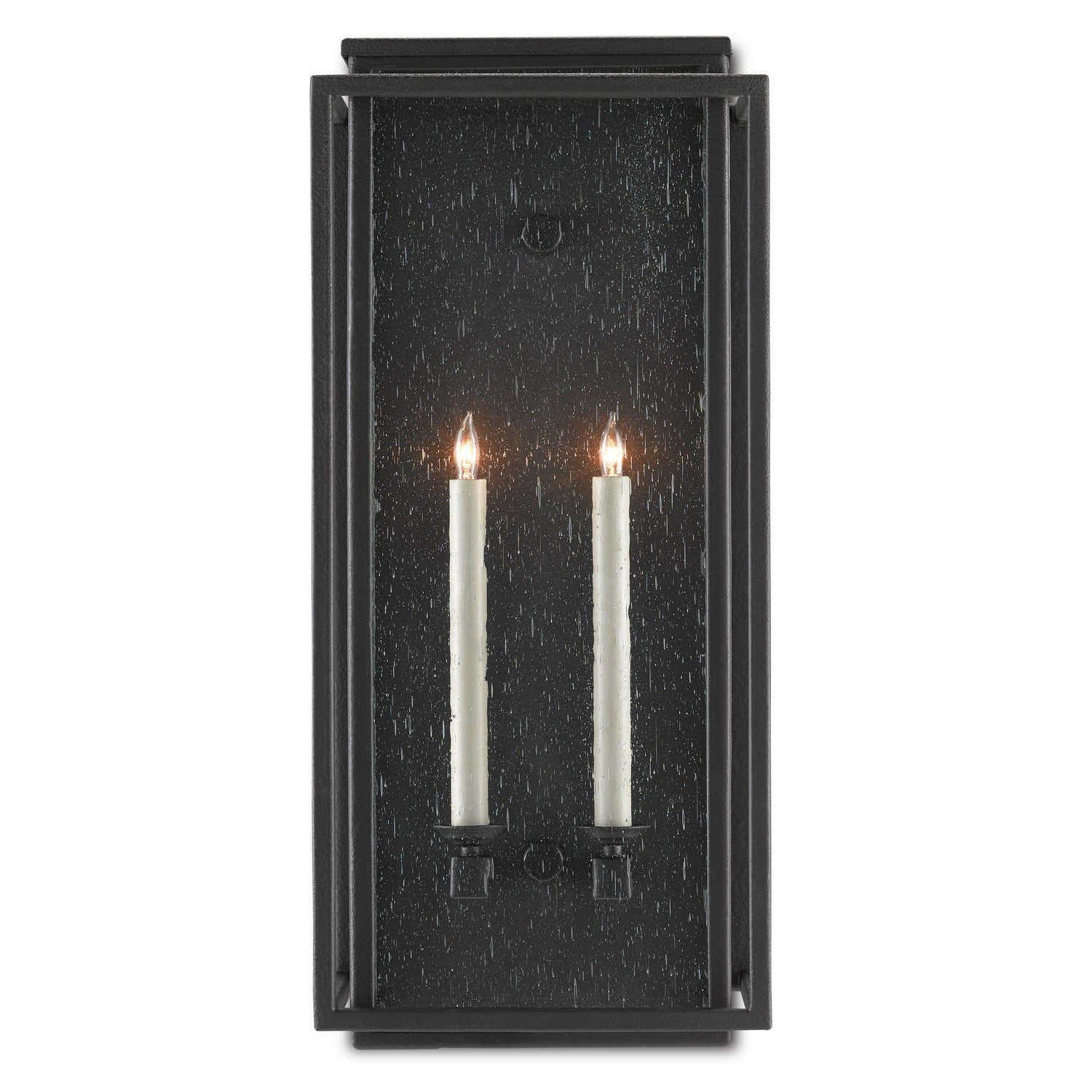 Currey and Company - 5500-0041 - Two Light Outdoor Wall Sconce - Wright Collection - Midnight