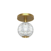 Alora - FM321201NB - LED Flush Mount - Marni - Natural Brass