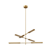 Alora - MP316406VBMS - LED Pendant - Astrid - Metal Shade/Vintage Brass